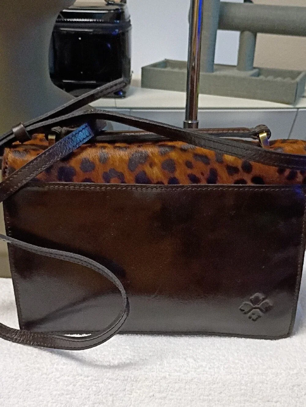 Patricia Nash Leopard Print Crossbody Bag